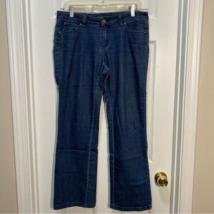 Prana Jeans Women's Size 8/29 Blue Dark Wash organic cotton blend 34 x 29